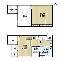 ソフィア新長田 1階1SKの間取り
