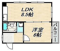 グリーンシャトー 1LDKの間取図画像