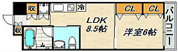 レジーナ 1LDKの間取図画像