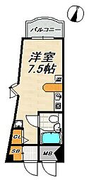ミスティエイト ワンルームの間取図画像