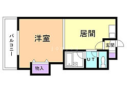 間取図画像 1LDK
