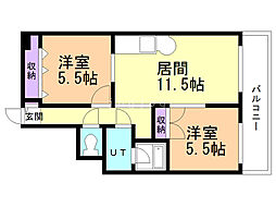 間取図画像 2LDK