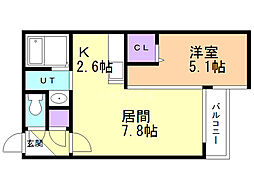間取図画像 1LDK