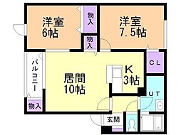 間取図画像 2LDK