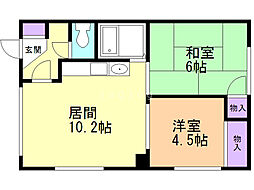 間取図画像 2LDK
