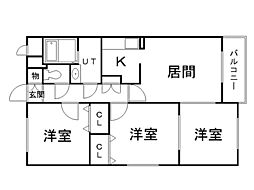 間取図画像 3LDK