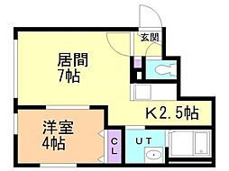 間取図画像 1LDK