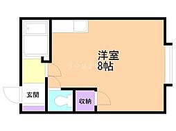 ラーラ22 ワンルームの間取図画像