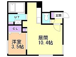 間取図画像 1LDK