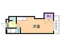 クレール・フランセ・エストゥ ワンルームの間取図画像