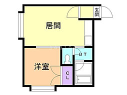 エミネンス3917 1DKの間取図画像