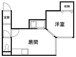 メゾンド・J 1DKの間取図画像