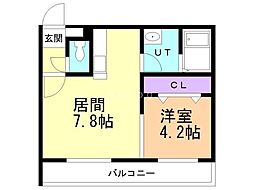 JEEK BLAU MOTOMACHI(ジークブラウ元町) 1LDKの間取図画像