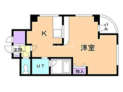 ローヤルハイツ美香保 1LDKの間取図画像