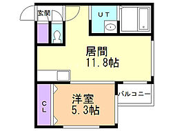 Aston.M 1LDKの間取図画像