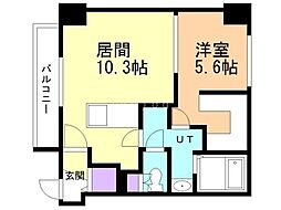 スペチアーレ札幌東 1LDKの間取図画像