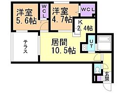 間取図画像 2LDK