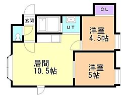 間取図画像 2LDK