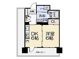 エイジングコート堺東 1DKの間取図画像