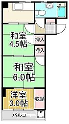 町田ファミール 3Kの間取図画像