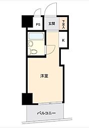トップ浅草No.1 ワンルームの間取図画像