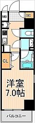 パルティール浅草 1Kの間取図画像