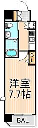 メインステージ元浅草 1Kの間取図画像