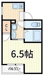 ラ.ヴィスタ 1Kの間取図画像