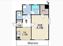 五番館 1DKの間取図画像