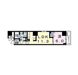 フェリーチェ・ヴィータ 1LDKの間取図画像