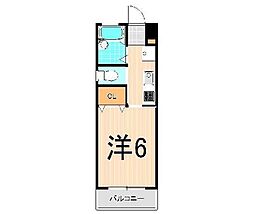 プライムハウス 1Kの間取図画像
