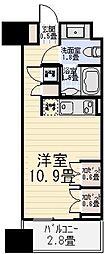 プロスペクトKALON三ノ輪 ワンルームの間取図画像