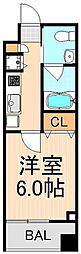 コンフォリア本所吾妻橋 1Kの間取図画像