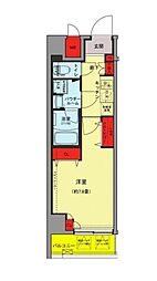 REALIZEASAKUSA5 1Kの間取図画像