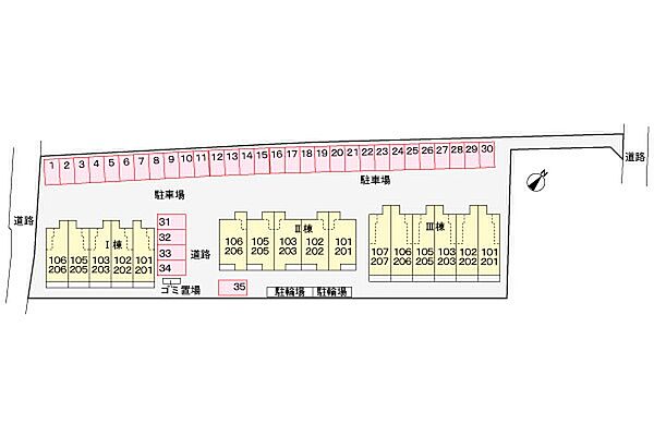 ルーベル立花I 205｜愛媛県今治市立花町2丁目(賃貸アパート1LDK・2階・40.09㎡)の写真 その2