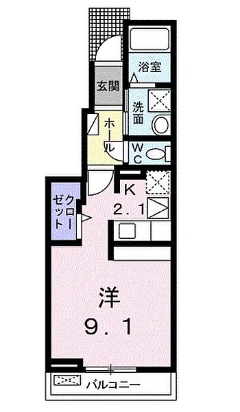ラブリーA 102｜愛媛県西条市大町(賃貸アパート1R・1階・30.00㎡)の写真 その3