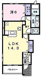 間取図画像 1LDK