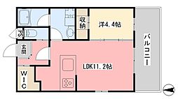 ANNEXRAINBOWTOWER 1LDKの間取図画像