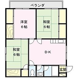 近藤工業所ビル 3DKの間取図画像
