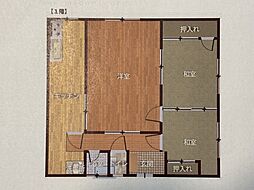 葵コーポ 3DKの間取図画像