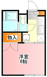 エーデルハイム 1Kの間取図画像