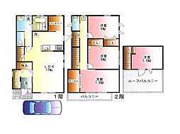 ピタットハウス豊田駅前店日野市旭が丘2丁目中古戸建 4LDKの間取り