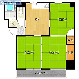 コーポ佐藤 3DKの間取図画像