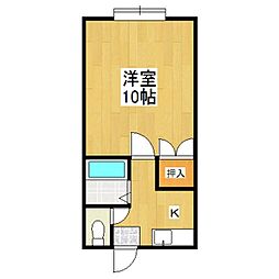 グランシャリオ・B 1Kの間取図画像