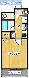 間取図画像 1K