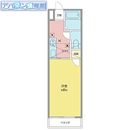 クラスターC 1Kの間取図画像