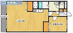 ALF-116 1LDKの間取図画像
