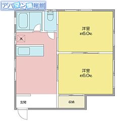 ソレイユ 2DKの間取図画像