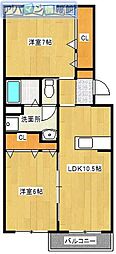 マンショングスク 2LDKの間取図画像