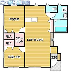 ル.パサージュ 2LDKの間取図画像